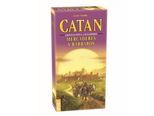 Catan ampliaciones 5-6 jugadores mercaderes y bárbaros