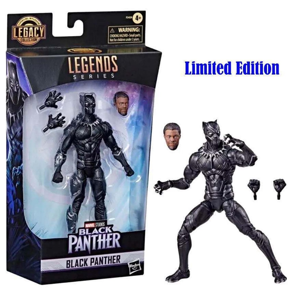 Foto 1 Figura Marvel Pantera Negra Leyendas Black Panther Hasbro