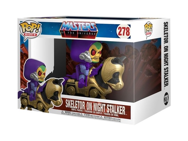 FIGURA POP MASTERS OF THE UNIVERSE SKELETOR WITH NIGHT STALKER