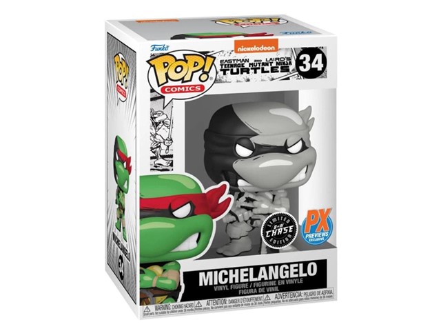 Funko POP! Comics Teenage Mutany Ninja Turtles Raphael 31 Chase b+w edition