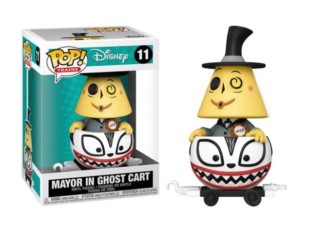 Funko POP Trains Disney Nightmare before Christmas Mayor in Ghost cart 11