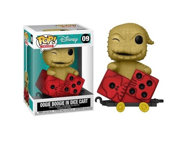 Funko POP Trains Disney Nightmare before Christmas Oogie Boogie in Dice Cart 09